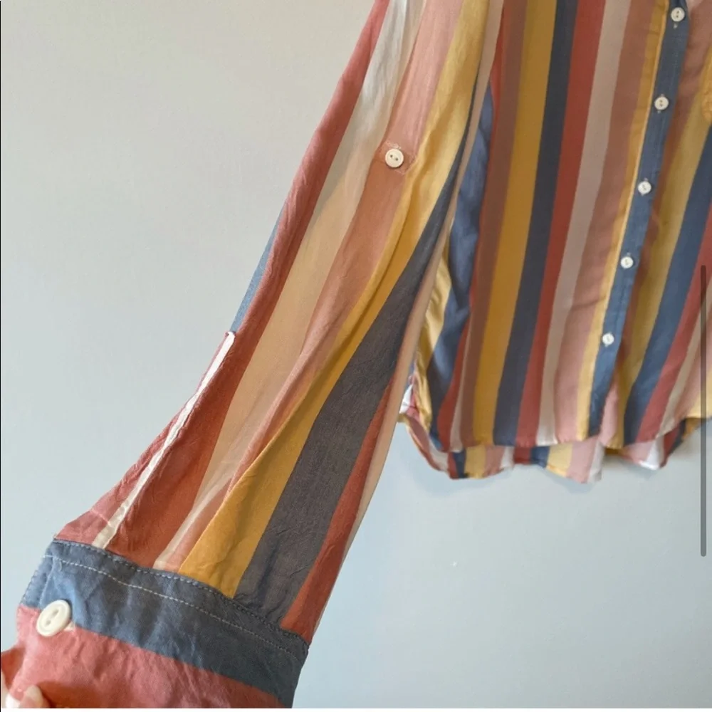 Velvet Heart Pastel Striped Shirt - Picture 5 of 11